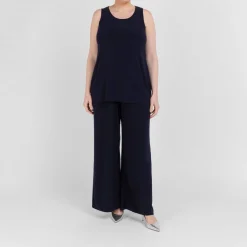 Hot Yoek Jersey Trousers Navy