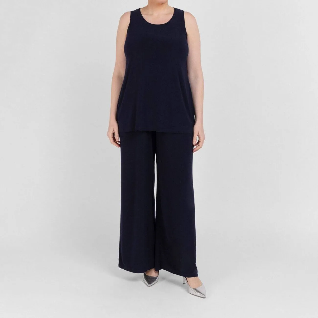 Hot Yoek Jersey Trousers Navy