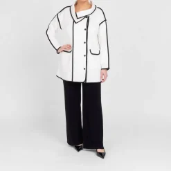 Best Yoek Milano Jersey Jacket Ecru