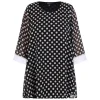 Best Yoek Polka Dot Tunic Black