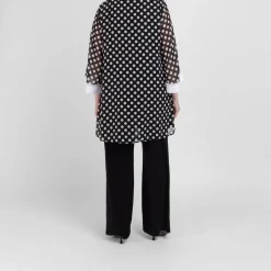Best Yoek Polka Dot Tunic Black