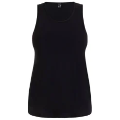 New Yoek Satin Jersey Vest Black